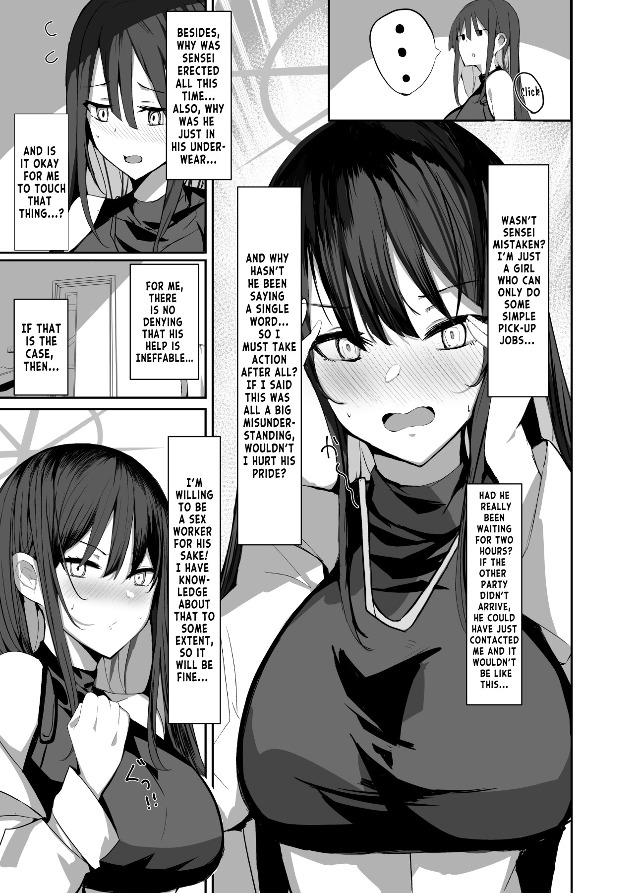 Hentai Manga Comic-The Book Where I Hired A Sex Worker But Then Saori Showed Up And Just Like That We Had Sex-Read-8